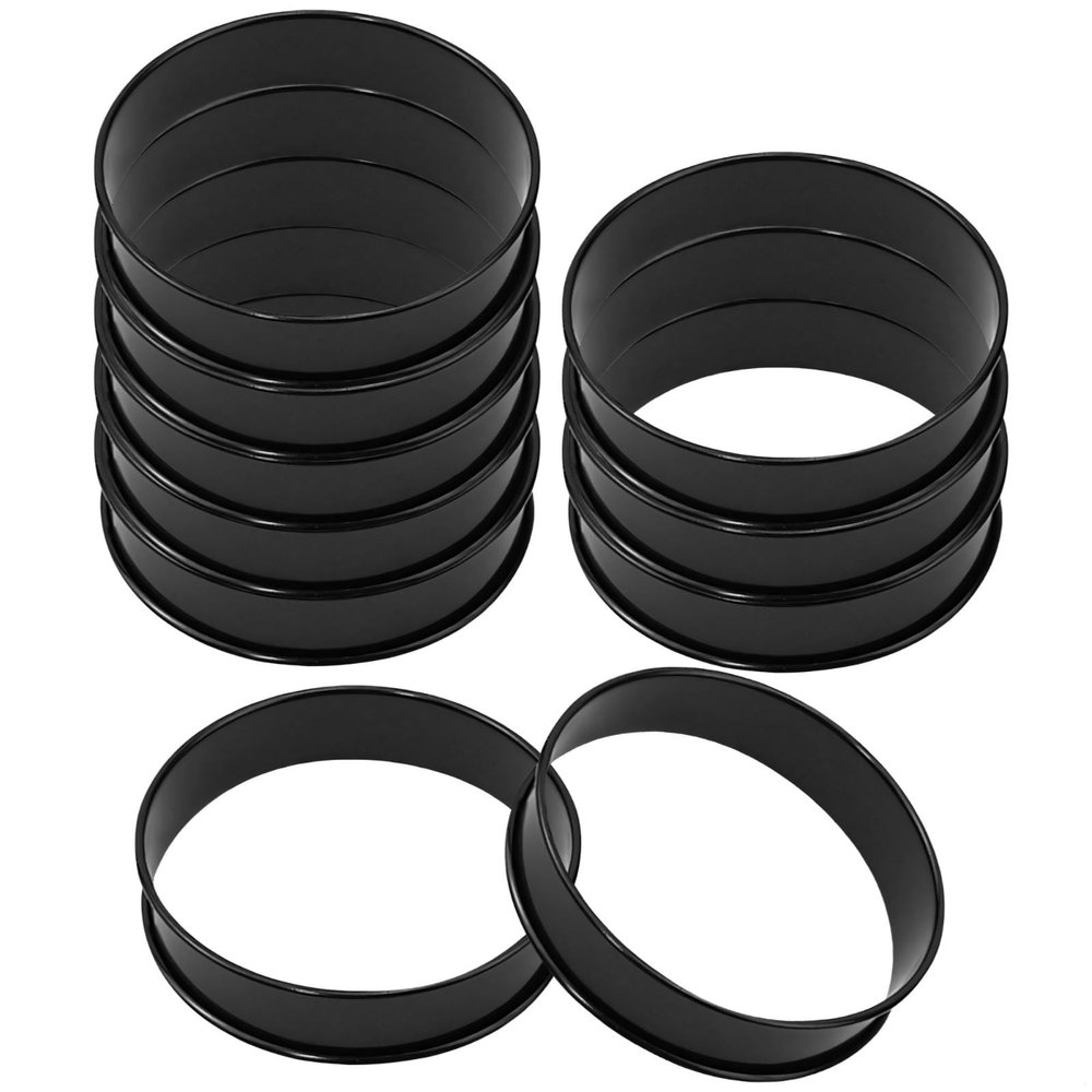Chewtoyo 10-Piece Nonstick Egg and Crumpet Ring Set