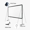 Portable 100/120-Inch Outdoor Projector Screen with Stand, 16:9 3D 4K Ultra HD Movie Screen, Wrinkle-Free for Home Theater and Camping (100" 16:9) view 4