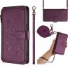 Wallet Case with Lanyard for Motorola Moto Edge 50 Ultra/X50 Ultra, Burgundy view 1