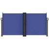 Iiaky Retractable Double-Sided Side Awning, 120 x 1000 cm, Blue view 3