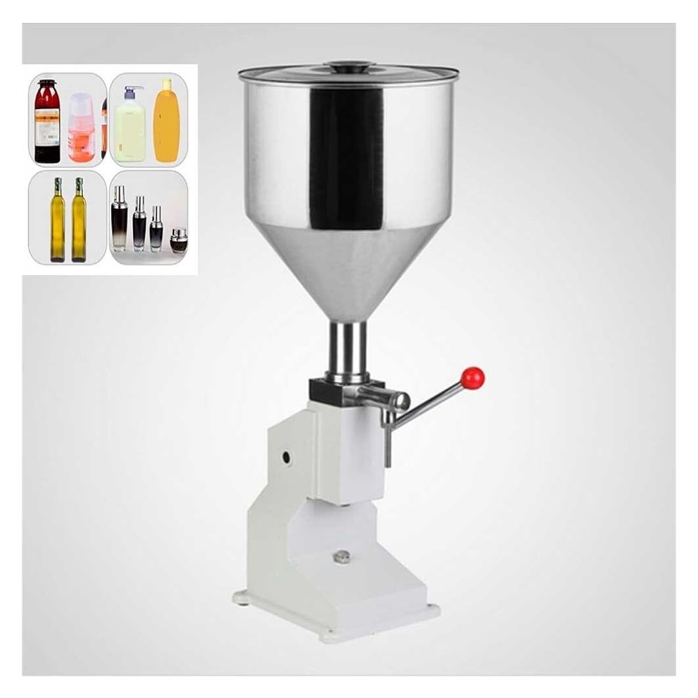 Filling Machine, 1–100 ml Manual Stainless Steel Paste and Liquid Filler A03 (Fill Range 5–50 ml)