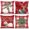 Christmas Cushion Cover Set - 4 Pack 40x40cm view 1