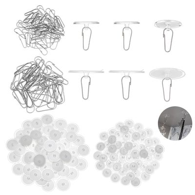 FINGERINSPIRE 120 Pack Self-Adhesive Wall Hooks