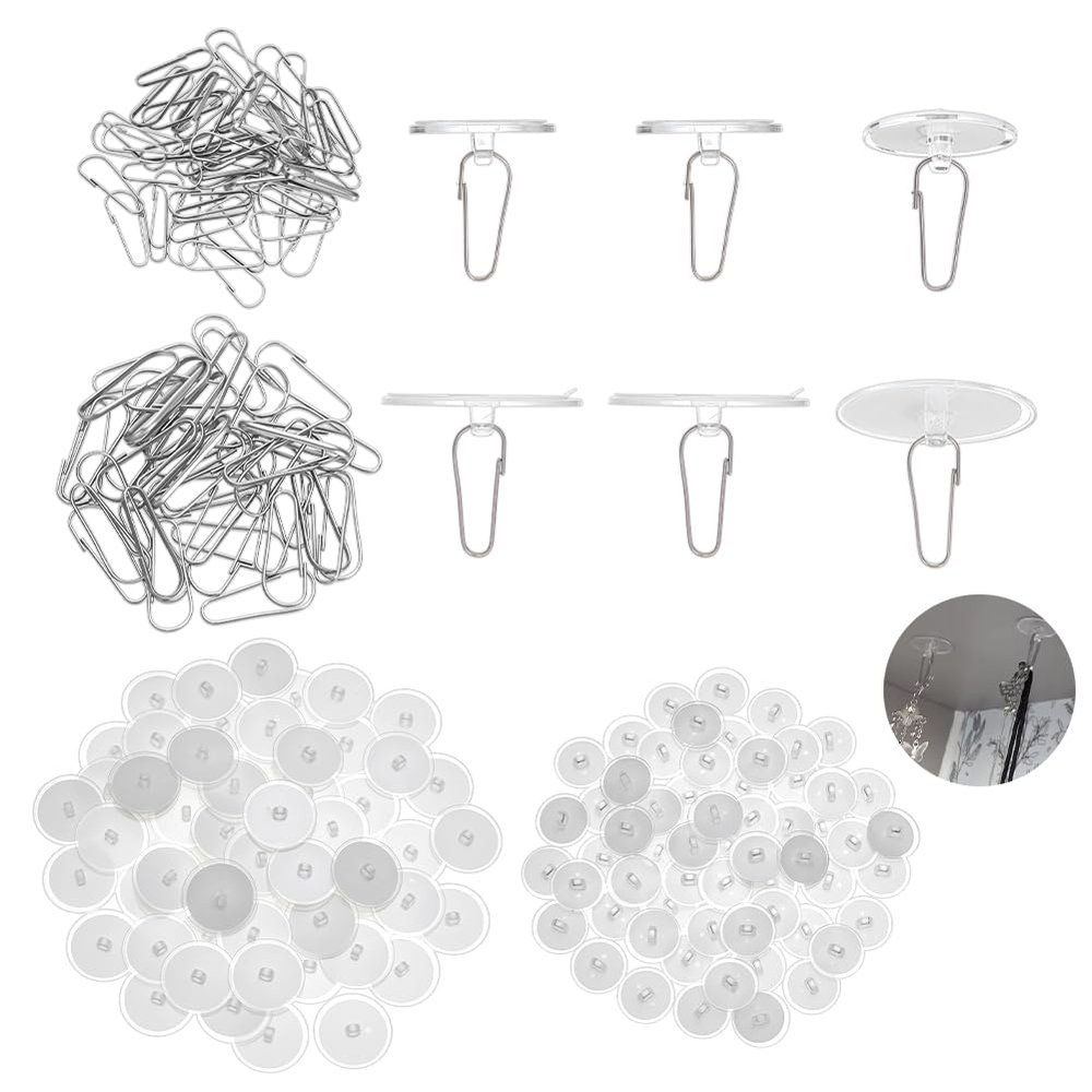 FINGERINSPIRE 120 Pack Self-Adhesive Wall Hooks