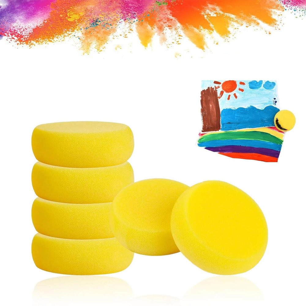 dinghaole 6-Piece Round Painting Sponge Set