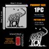 FINGERINSPIRE Elephant Tree Stencil with Brush 30x30cm view 2