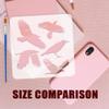 FINGERINSPIRE 6-Piece Bird Silhouette Stencil Set with Brush 15x15cm view 3