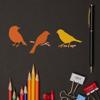 FINGERINSPIRE 6-Piece Bird Silhouette Stencil Set with Brush 15x15cm view 4