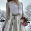 Women's Dirndl Dress Size 46, Midi Traditional Costume Outfit view 3