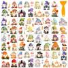 AHANDMAKER 12 Sheet Gnome Rub On Sticker Set view 1