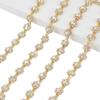 AHANDMAKER 2 Yards Golden Rhinestone Trim view 1