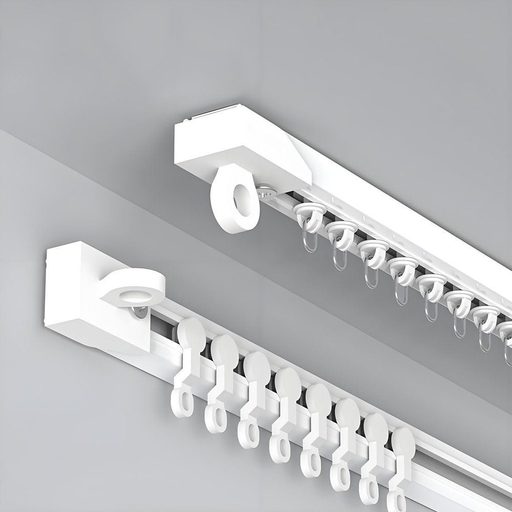 Self-Adhesive Curtain Track Set, Top or Side Mount, 2.2 m