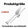 2-Piece Stainless Steel Cake Server Set view 2