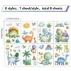 Craspire 8 Sheet Dinosaur Wall Stickers view 2