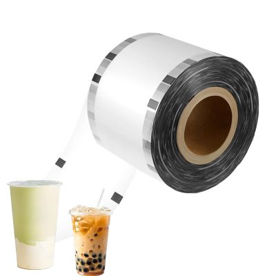 CHSUFBTY Bubble Tea Cup Sealing Film for 90–95 mm Plastic and Paper Cups, Milk Tea Cups, White