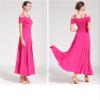 MTKSFDC Women's Ballroom Dance Competition Dress, Purple, XXL view 2
