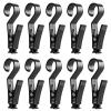 VUTYNKO Clothespins with Hooks, 10 Pack Black view 1