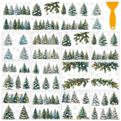 AHANDMAKER 12 Sheets Christmas Transfer Stickers