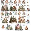 CRASPIRE 8 Sheet Christmas Window Clings view 1