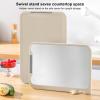 Double-Sided Stainless Steel and PP Cutting Board for the Kitchen view 3