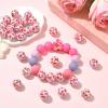 BEEFLYING 30 Round Acrylic Beads, 16mm, Red Butterfly view 4