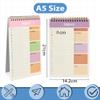 OFFCUP 2-Pack A5 To-Do List Planner, 21 x 14 cm Undated Daily Planner Notepad, 52 Sheets, Double-Sided Writing, Pink + Purple view 2