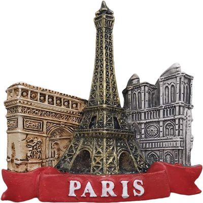3D Eiffel Tower Refrigerator Magnet - Paris Souvenir