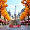 3D Eiffel Tower Refrigerator Magnet - Paris Souvenir view 2