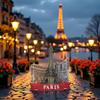 3D Eiffel Tower Refrigerator Magnet - Paris Souvenir view 4