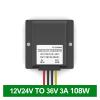 JRXFXEKW DC 12V/24V to 48V 3A Power Converter, 9V–45V Input to 57V, Automotive Boost Regulator Module view 3