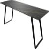DELIFE Edge Dining Table, Laminam Noir Desir Brown Ceramic, 300 x 100 cm view 1