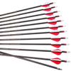12-Pack 27-Inch 350-Spine Carbon Arrows with Removable Tips view 1