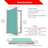 Aluminum Alloy Drywall Access Panel for Hydrant and Plumbing Installations, 16 x 36 in (400 x 900 mm) view 2