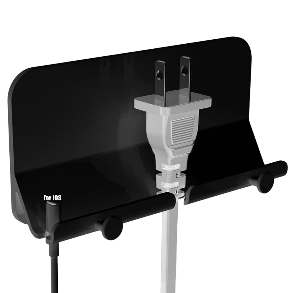 Wall-Mounted Phone Holder, Adhesive Stand and Shelf