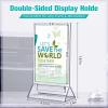 Vicenpal Clear Acrylic Sign Holders, 4 x 6 in, Double-Sided T-Shape, 36-Pack view 2