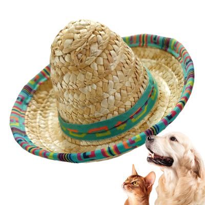 Sombrero Party Hat, Woven Mexican Sombrero with Wide Headband