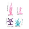 Cabilock 12-Piece Felt Ocean-Themed Table Decorations with Sea Motifs, Reusable, Random Color view 2