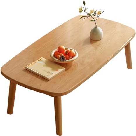 Portable Folding Floor Table, Japanese Chabudai for Small Spaces