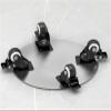 Slim Stainless Steel Plant Pot Caddy with Wheels view 2
