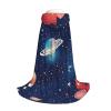 Halloween Costume with Starry-Sky Galaxy Print, Medieval Cloak with Hood view 3
