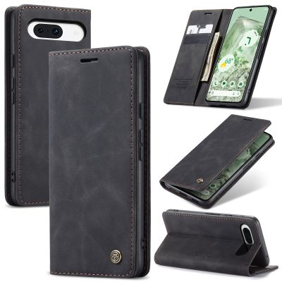 Samokor Magnetic Leather Flip Case for Google Pixel 8A 5G