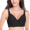 Women's Wireless Minimizer Bra, Backless, Comfortable, Adjustable Multiway, Breathable, Black, 75D view 1
