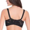 Women's Wireless Minimizer Bra, Backless, Comfortable, Adjustable Multiway, Breathable, Black, 75D view 3