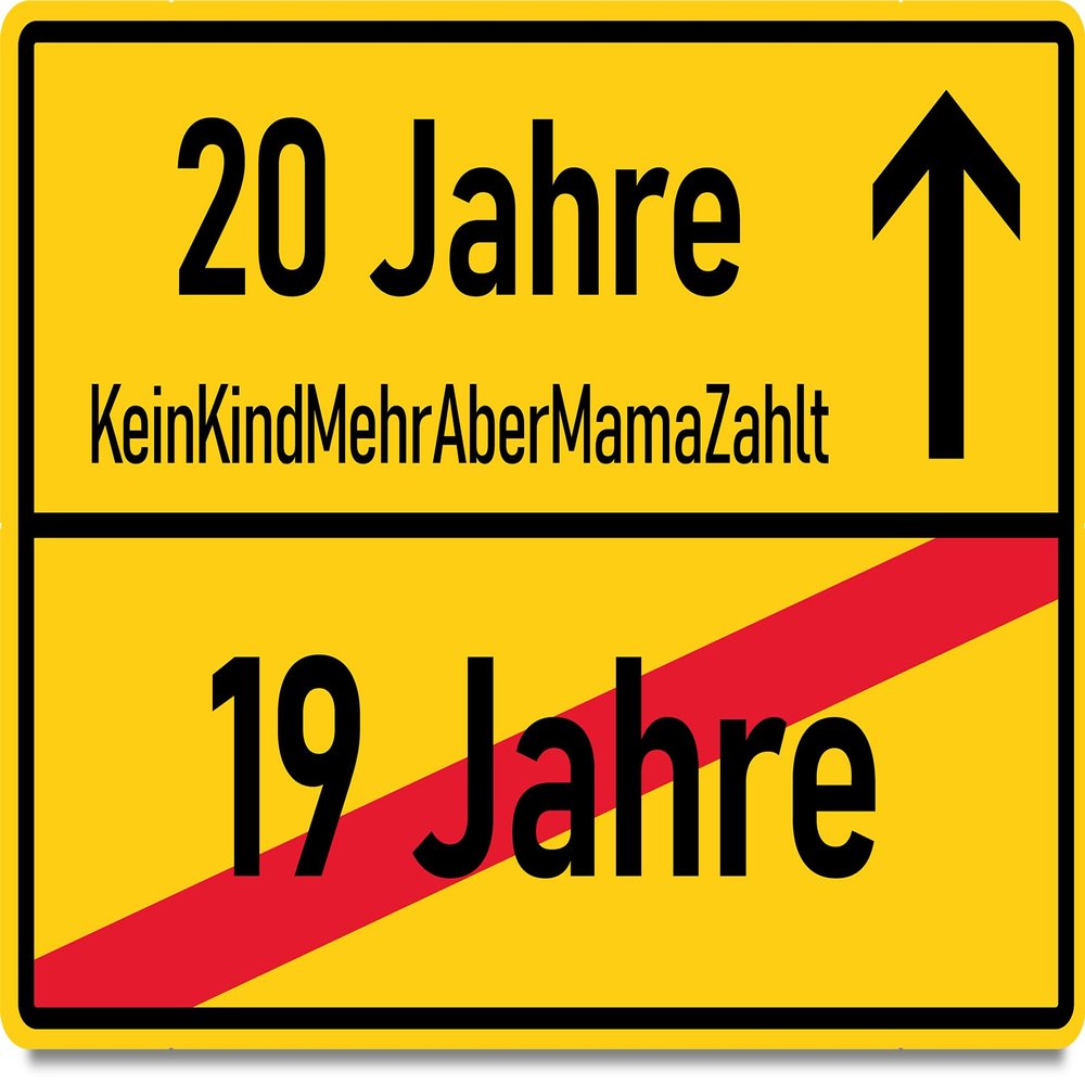 20th Birthday Road Sign Wooden Card with Envelope