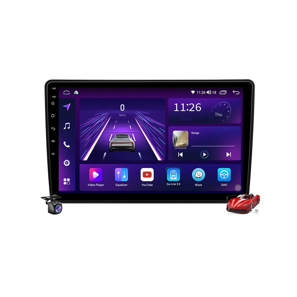 Android 15.0 Car Stereo Navi with 4G/5G Wi-Fi DSP, CarPlay for Citroën C5 2008–2017, GPS, 10-inch Touchscreen, MP5 Multimedia Player, FM, Bluetooth Receiver, M6 Plus 2