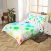 Homewish Geometric Triangle Reversible Duvet Cover Set, 155 x 220 cm, Neon Star Design view 2