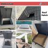 IBOWZ Roof Access Hatch Window, 20/22/24/26/28/30/32/34/36/38/40-Inch Roof Hatch Cover with Seal, Weather-Resistant Metal Hatch view 2
