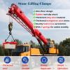 Generic Red Adjustable Lifting Clamps with Non-Slip Rubber Lining for Stone and Slabs (Opening Size: 1,327.6 in) view 4