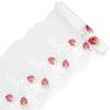 GORGECRAFT Red Strawberry Embroidered Lace Trim, 1.8 m x 20 cm view 1
