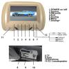7" MP5 Car Headrest Display, Rear-Seat Monitor, USB/SD/Headphone Jack/Speaker Support, 120° Adjustable Mount, Multimedia Player for Rear-Seat Entertainment, A-Zipper view 3